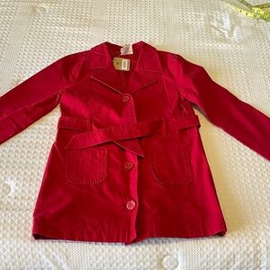 Crazy 8 Vibrant Red Kids Dress Coat 7-8